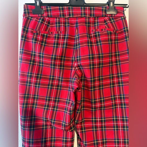 Kallie plaid straight-leg pant 4 petite - Picture 7 of 8